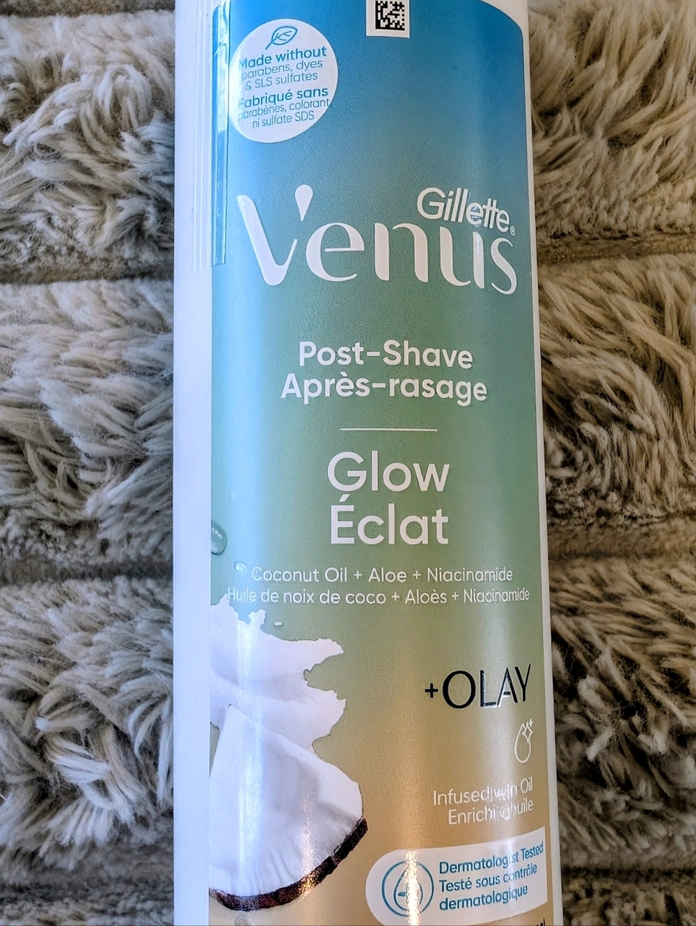 Gillette Venus + Olay Post-Shave Glow Moisturizer 12 oz Coconut Oil Aloe